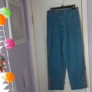 Vintage J. Jill High Waist “mom jeans” floral